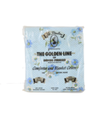 NOS Vintage 70s Mid Century Modern MCM Blue Floral Comforter Blanket Cov... - $73.21