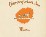 Chimney Corner Inn Menu Stamford Connecticut 1960&#39;s - £45.89 GBP