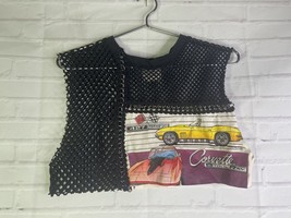 LF Furst of a Kind Womens Corvette Stingray Chain Fishnet Mesh Crop Top ... - £41.06 GBP