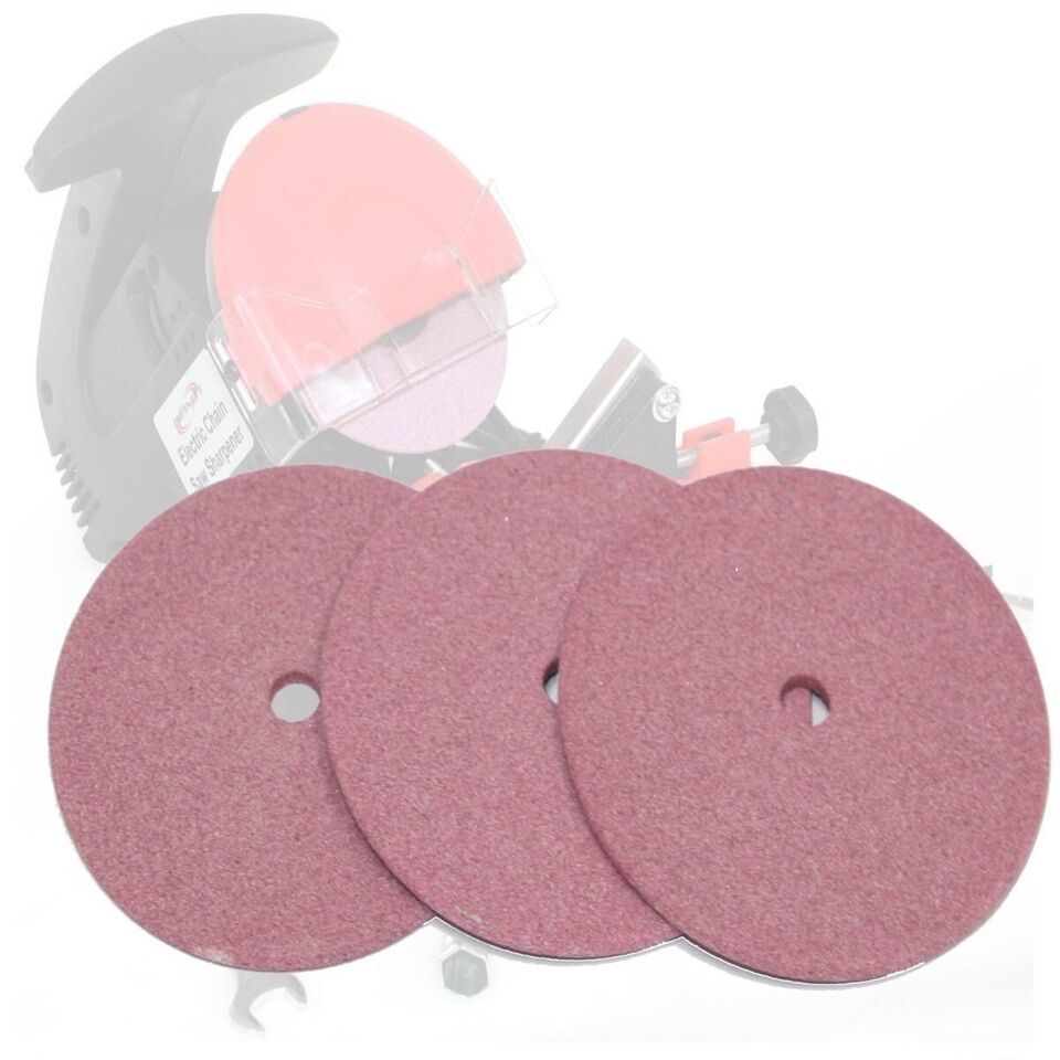 Lot of 3 Replacement Chainsaw 4&quot; Grinding Wheel 3/8&quot; Arbor 4 Chain Saw S... - $15.76