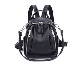 Lady Backpack Genuine Leather Women Backpack Waterproof School Bags for Teenager - £56.53 GBP