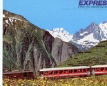 Glacier Express of Switzerland St Moritz to Zermott Railroad Brochure - £22.50 GBP