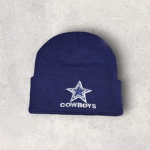 Dallas Cowboys Cap Beanie NFL Skull Knit Ski Hat Toboggan Hood Adult Nav... - £10.43 GBP