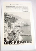 1959 Ad Air France As Close As Tomorrow, World&#39;s Largest Airline - £6.28 GBP