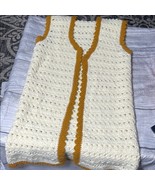 Crochet Cream and Brown Vest - $25.00