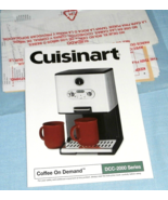 VINTAGE CUISINART COFFEE ON DEMAND DCC-2000 SERIES UNIT FACTORY USE /CAR... - $15.95 CAD
