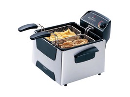 PRESTO 05466 Dual Basket ProFry Immersion Element Deep Fryer,  Stainless... - $146.99