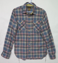 PRPS Goods &amp; Co Mens Long Sleeve Plaid Flannel Work Shirt 3 pocket Size ... - £37.11 GBP