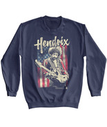 Jimi Hendrix Star Spangled Banner Sweater USA Flag Guitar Shredding Rock... - £36.56 GBP+