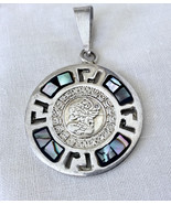 Artisan Made Pendant with Mayan and Aztec Graphic Work On Both Sides - £27.82 GBP