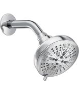 Moen Chrome Hydro Energetix Eight-Function Showerhead with Standard 5&quot;, ... - $33.99