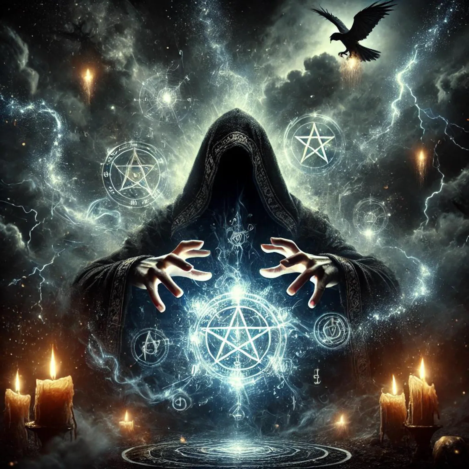 The Reckoning Spell, capturing the dark and intense energy, powerful, ve... - $45.99