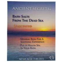 Ancient Secrets Aromatherapy Dead Sea Mineral Baths Unscented 1 lb. - £12.06 GBP