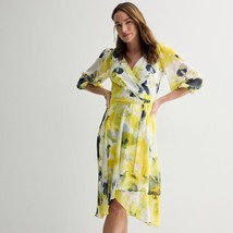 Women&#39;s Harper Rose Printed Wrap Dress, Size: 12, Yellow Team - $553.74 MXN