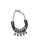 Navy Blue statement necklace. Costume Jewelry - $9.50