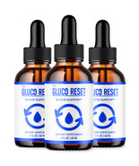 3 Pack Gluco Reset Advanced Blood Support Drops All Natural Supplement 1... - $96.99