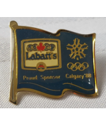 1988 CALGARY OLYMPICS LABATT&#39;S ADVERTISING SPONSOR LAPEL PIN IN BAG SPOR... - £15.79 GBP