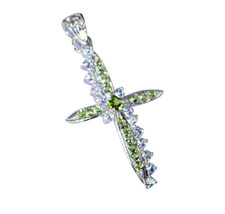 excellent Peridot 925 Sterling Silver Green Pendant genuine indian US gift - £36.71 GBP+