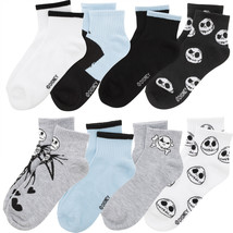 Nightmare Before Christmas Jack Skellington Women&#39;s 8-Pair Mid Crew Sock... - $19.98