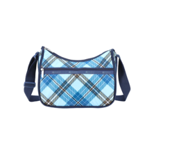 LeSportsac Bold Plaid Classic Hobo, Modern Interpretive Plaid, Sky Blue/... - $81.99