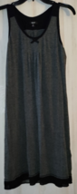 Excellent Womens Simply Vera Vera Wang Dark Gray Heather Knit Nightgown Size M - £25.23 GBP