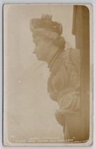 RPPC Queen Charlotte Figurehead Old Excellent Now On Whale Island Postcard Q26 - £15.77 GBP