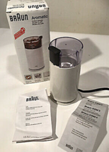 BRAUN KSM 2 Aromatic Coffee Grinder 2.5oz 12 cups w\ Orig Box &amp; 2 Documents USED - £25.86 GBP