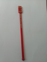 Trump Casinos Hotels Resorts Swizzle Stick Drink Stirrer Red Gold-trim &quot;T&quot; - £8.12 GBP