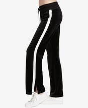 Calvin Klein Womens Velour Colorblock Track Pants Size X-Large Color Black - £55.30 GBP