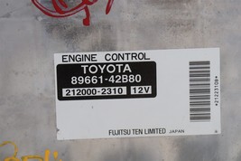 Toyota RAV4 Rav-4 Rav 4 ECM ECU Engine Control Module 89661-42B80, 212000-2310 image 2
