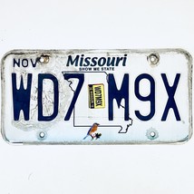2019 United States Missouri Bluebird Passenger License Plate WD7 M9X - £14.85 GBP