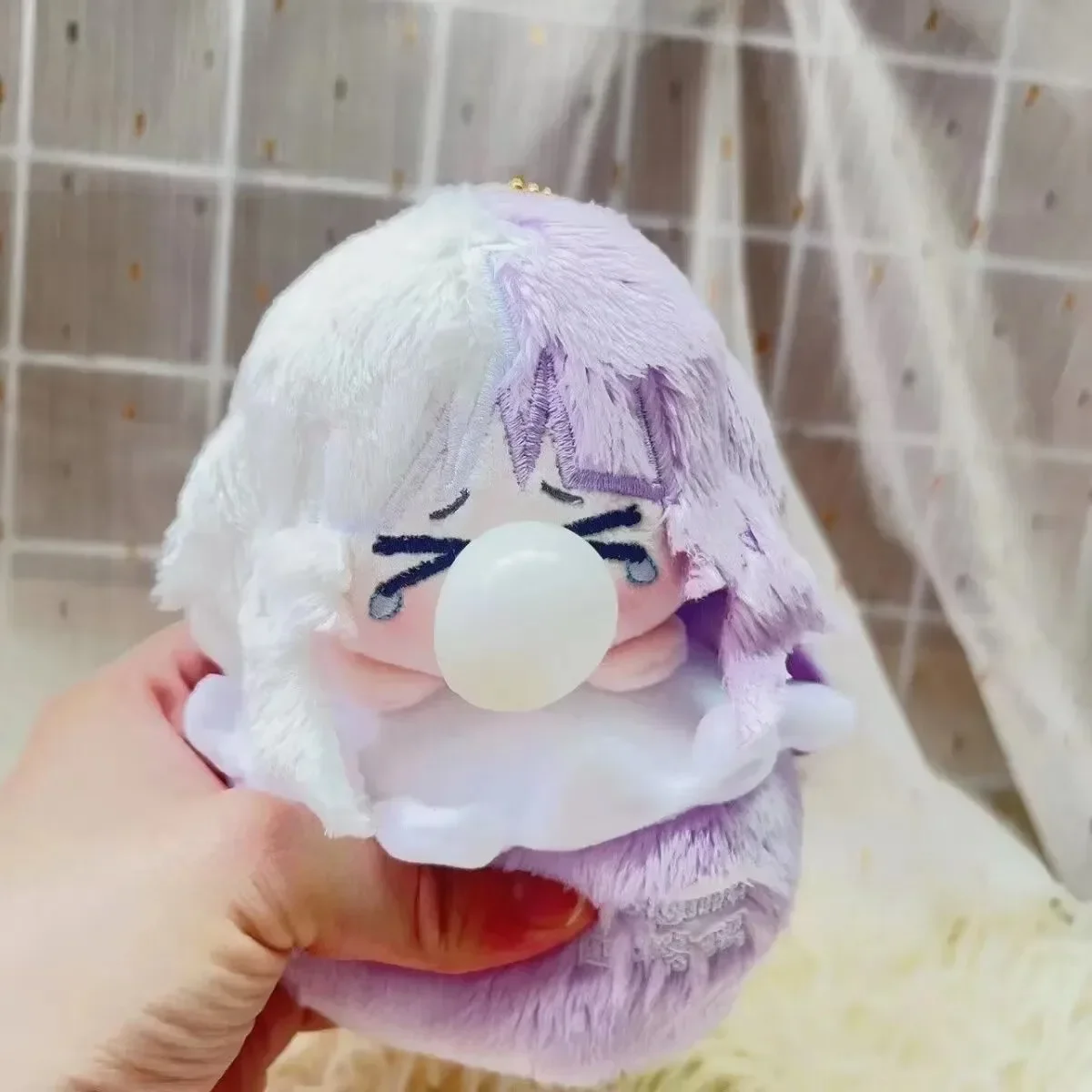 Anime Bungo Stray Dogs Sigma Kawaii Cosplay Soft Blow Bubbles Plush Stuffed Doll - £21.18 GBP