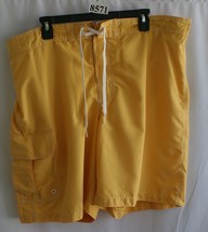 Merona Yellow Swim Trunks Size Xl Front Back Pockets #8571 - £9.04 GBP