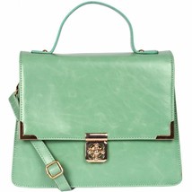 Handbag Heaven Lauren Ladylike Satchel Bag Purse in Mint Green NWOT MSRP... - £38.59 GBP