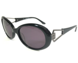 Catherine Deneuve Sunglasses CD-611 BLK-3 Black Gray Round Frames Purple... - $46.59