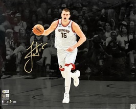 NIKOLA JOKIC Autographed Signed Denver NUGGETS16x20 PHOTO BECKETT WITNESSED - £275.67 GBP