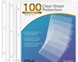 Sheet Protector 8.5 X 11 Inch Non-Glare Clear Page Protectors, Plastic S... - $23.99
