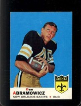 1969 Topps #36 Dan Abramowicz Vg+ (Rc) Saints *X61686 - £3.46 GBP