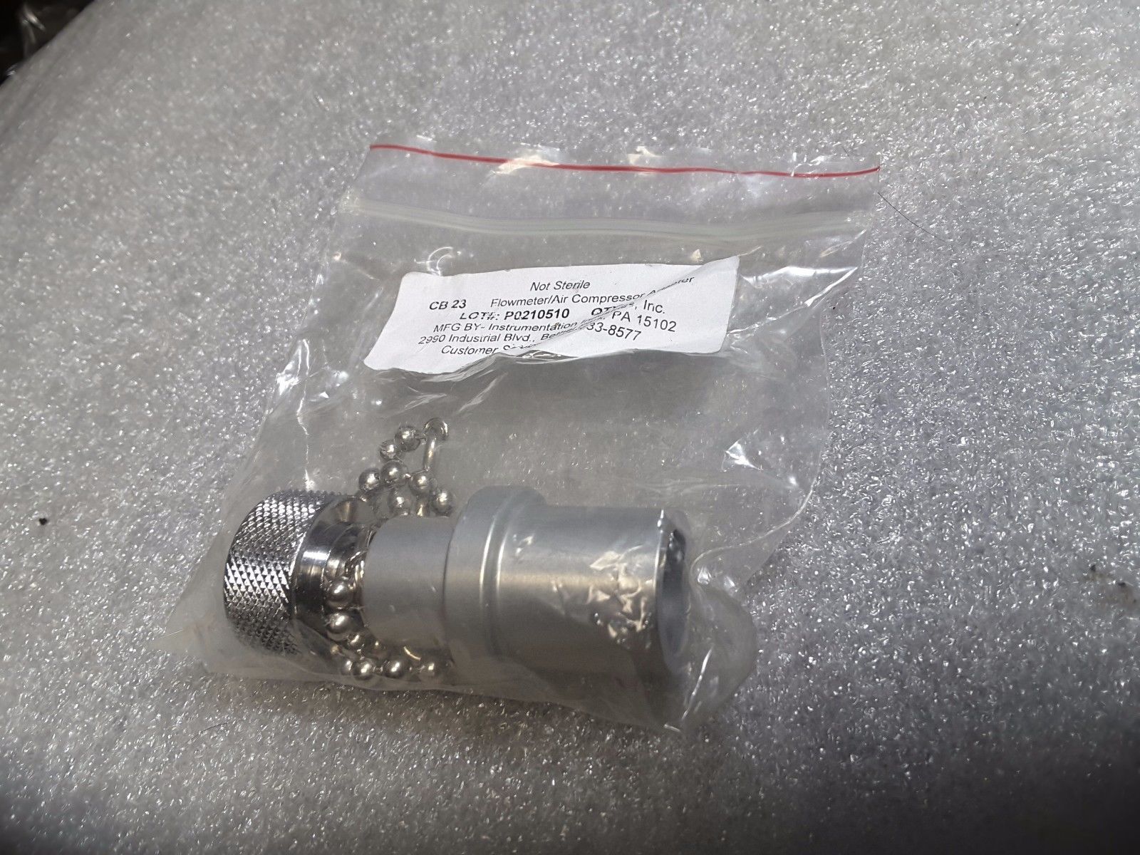 (5pcs)Instrumentation Industries CB23  FLOWMETER  AIR COMPRESSOR ADAPTER... - $18.81