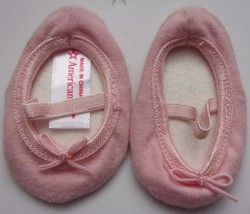 American Girl Doll Pink Ballet Flat Slippers Only 2011 - £4.69 GBP