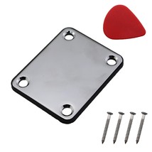 CTWHA Guitar Reinforcement Plate with Mounting Screws 4 Hole Metal Guitar Neck P - $20.37