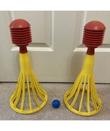 Tupperware Toys Pop A L Ball Popper &amp; Catch Game x2 With 1 Ball Vintage - $33.57 CAD