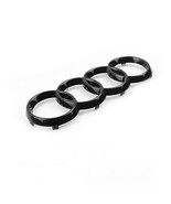 Audi Front Grille Hood Emblem Gloss Black Rings Badge A1 A3 A4 S4 A5 S5 ... - $15.99