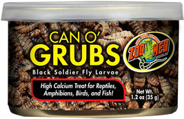 Zoo Med Can O Grubs Black Soldier Fly Larvae High Calcium Treat for Rept... - £19.54 GBP
