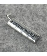 Star Wars Engraved Black Letter Silver Tone Metal Vertical Bar Charm Pen... - $9.99