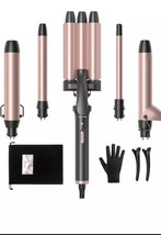 Wavytalk 5-In-One Professional Ceramic Interchangeable Curling Wand Set ... - $47.40