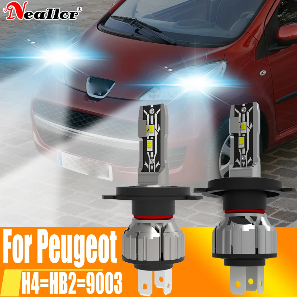 2x h4 led headlight canbus hb2 9003 car bulb high power 6000k white light diode lamp thumb200