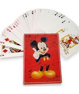 Mickey Mouse Jumbo Playing Cards Complete Goofy Joker Original Box - $189.87 MXN