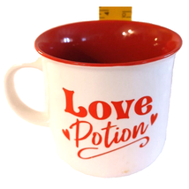 Burton &amp; Burton Love Potion Coffee Tea Mug Valentine&#39;s 14 Oz Red Interior - $10.89