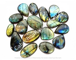 Natural Rainbow Labradorite Gemstone Cabochon - 250 carats 8-12 pieces, gemstone - £31.45 GBP